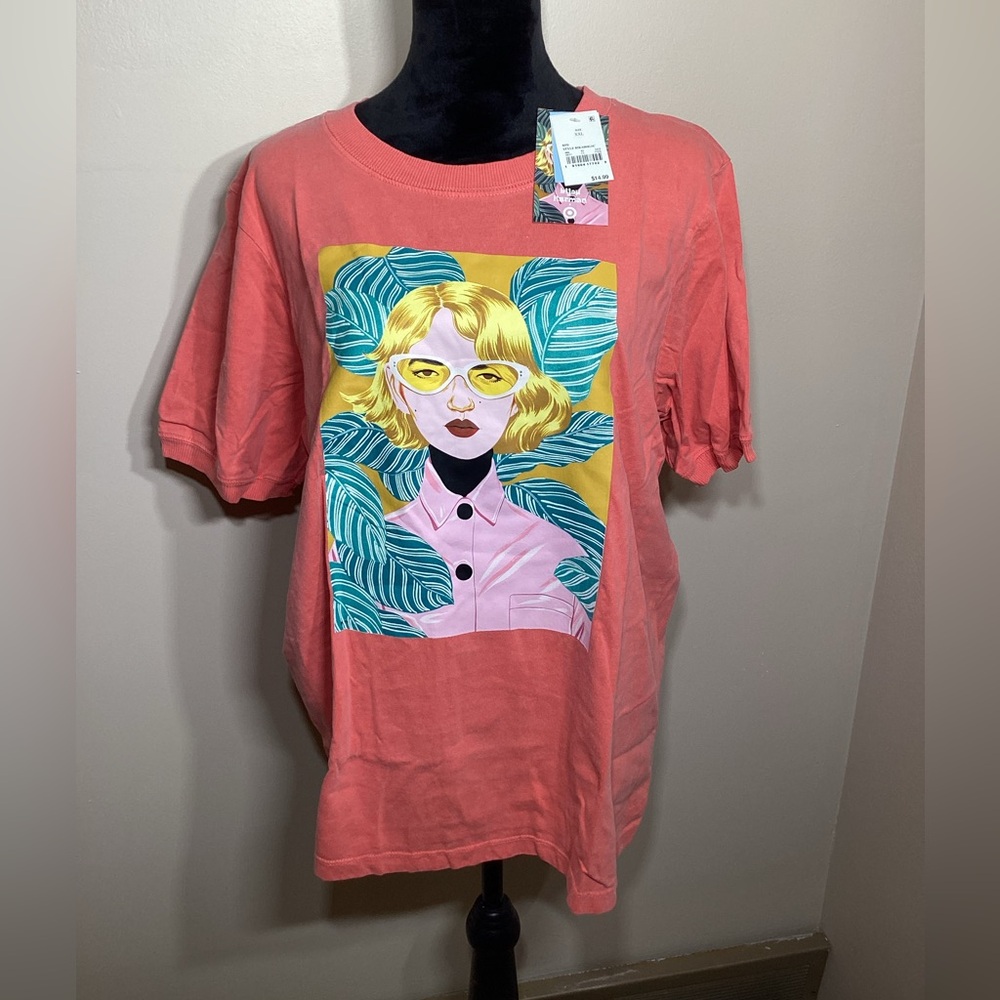 Bijou Karman 2X Coral Colored T-Shirt
